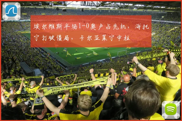 埃尔维斯半场1-0奥卢占先机,海托宁打破僵局,卡尔亚莱宁中柱